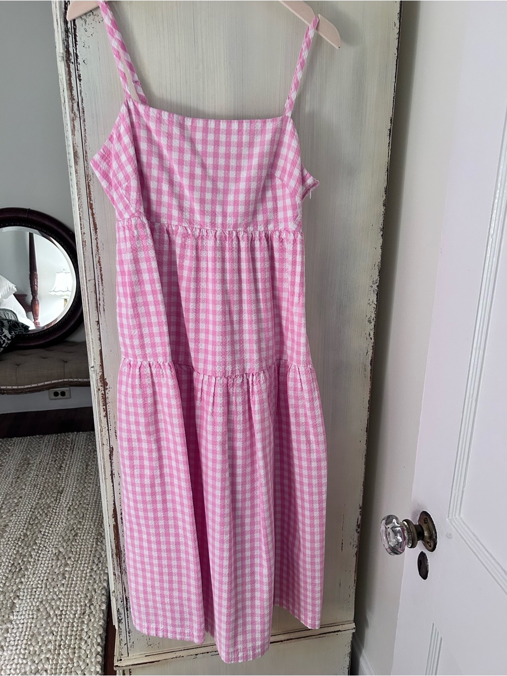 Pink and White Sundress